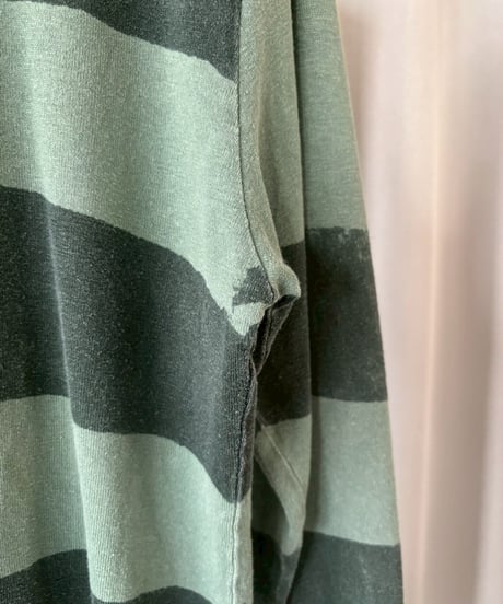 【USED】 Border pattern L/S Tee / 260418-014