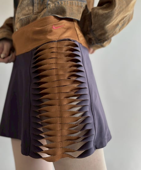 【USED】 Nike Cutting Design Mini Skirt/260314-021