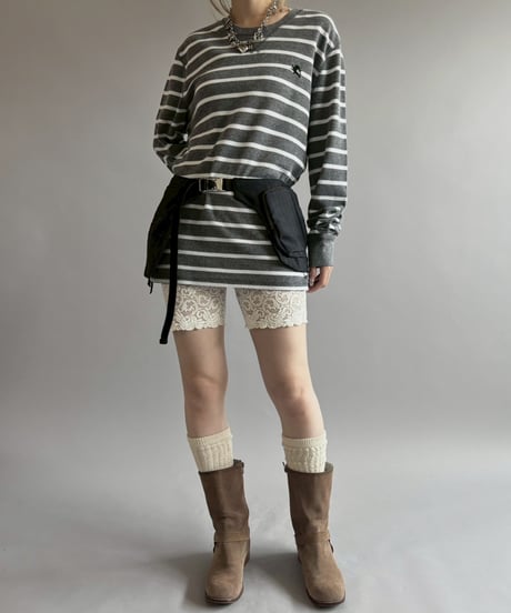 【USED】 Border Pattern Thermal Top / 260613-003