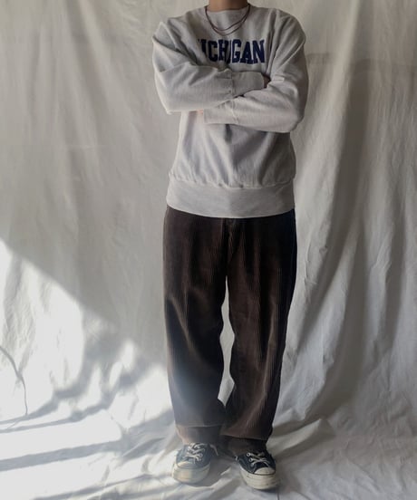 【USED】 90's Mexico Champion Reverse Weave Sweat MICHIGAN / 210127-040