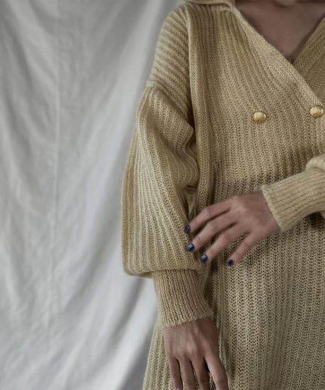 【USED】    Mohair Knit Top⑥/211216-007