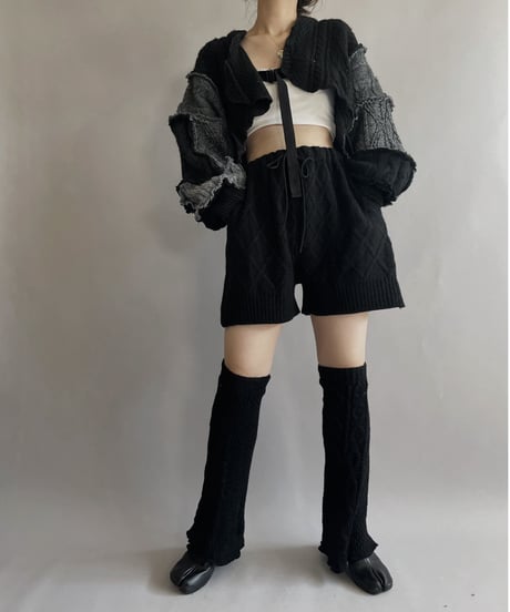 【RE;CIRCLE】 RE Alan Knit Bolero Black / 221006-011