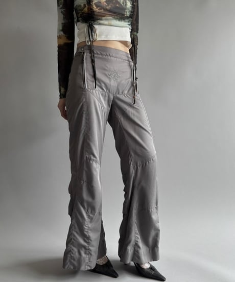 【USED】  Design nylon flare Pants / 250920-025