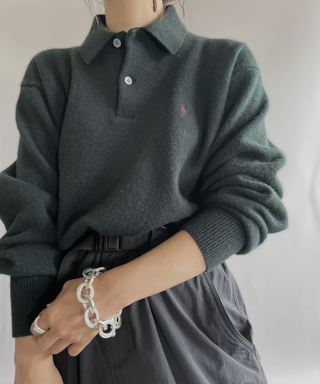 【USED】  Ralph Lauren Knit Polo Long Sleeved / 221001-004