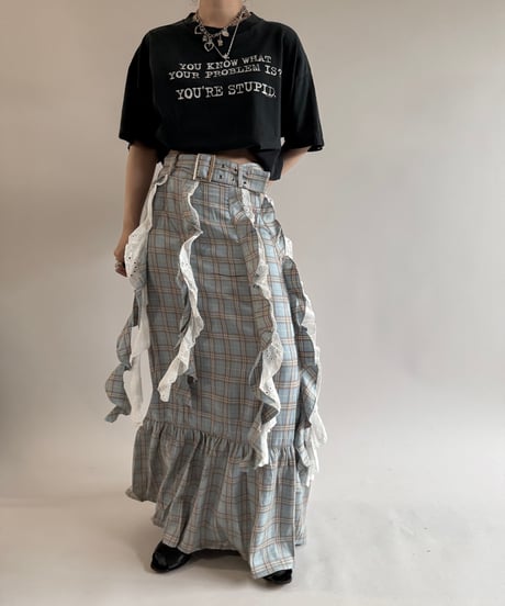 【USED】 Made in USA DELTA Message T-Shirt/250510-095