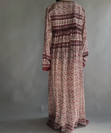 【USED】 L/S Indian One-piece / 240101-003
