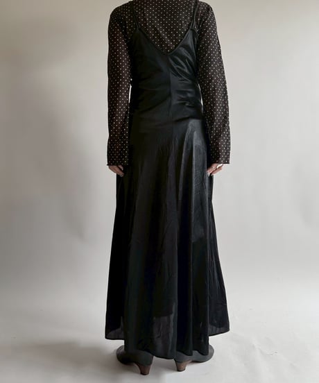 【USED】 Lace Pattern Camisole Long One-Piece  /250412-008