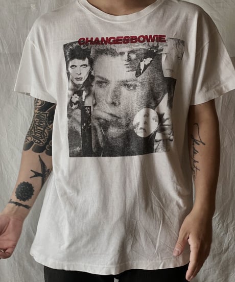 【USED】 S/S T-shirt David Bowie "CHANGESBOWIE"/210526-005