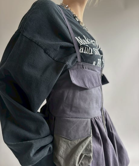 【RE;CIRCLE】 RE U.S Military Rebuild Mini One-Piece Dyed Navy / 260423-004