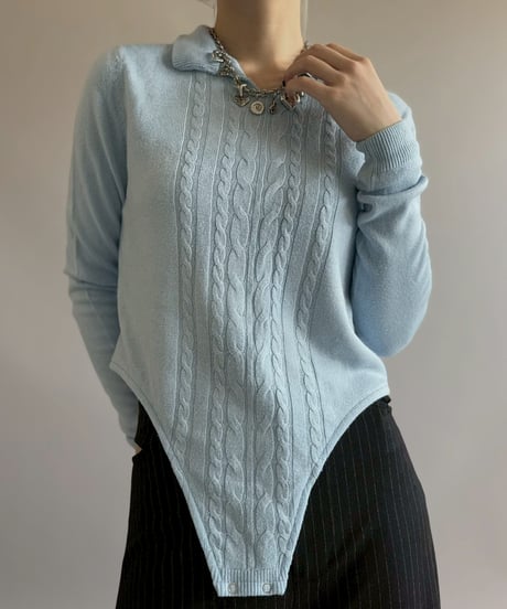 【RE;CIRCLE】 RE Rib Knit Leotard Top / 260416-001