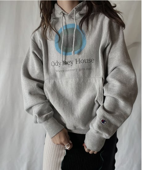 【USED】  Champion Reverse Weave Hoodie Odyssey House/211116-030