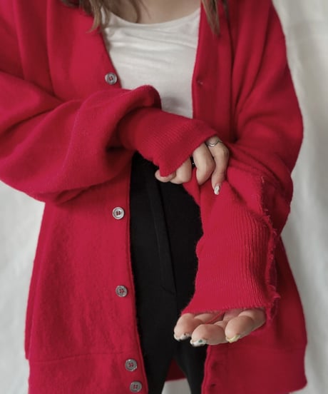 【USED】   LACOSTE Knit Cardigan①/210930-017