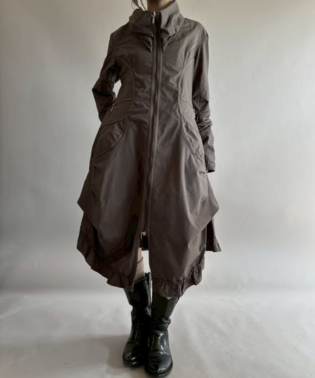 【USED】 Zip Design Nylon Coat/ 260314-002