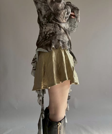 【USED】 Sheer Asymmetry Design Top /251206-021