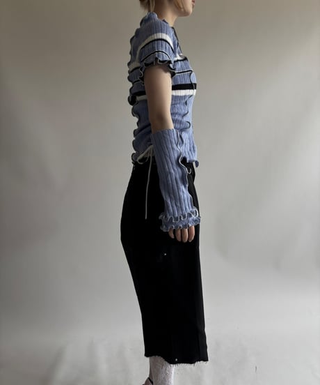 【RE;CIRCLE】 RE Mellow knit Top + Arm  / 250710-011
