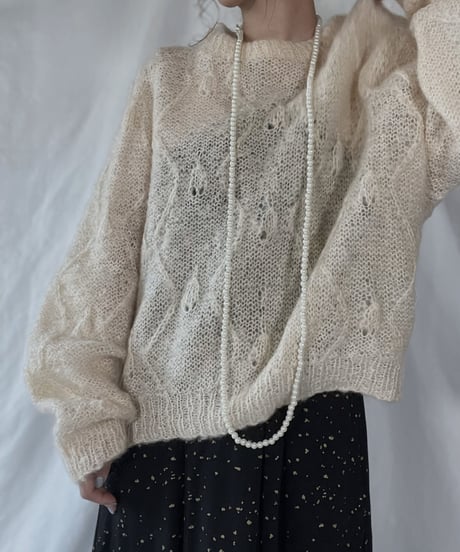 【USED】    Mohair Knit Top/211216-014