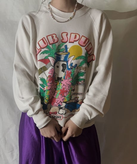 【USED】  CLUB SPUDS BUD LIGHT Sweat /210310-017