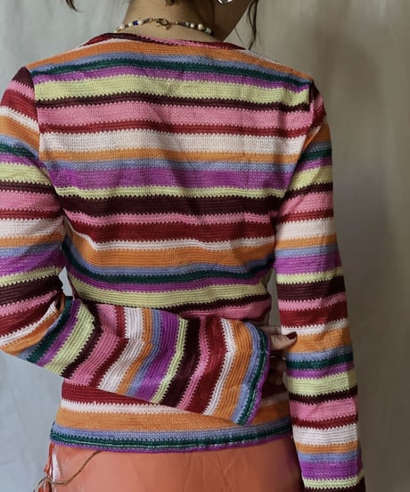 【USED】Poly Knit Top/210318-011