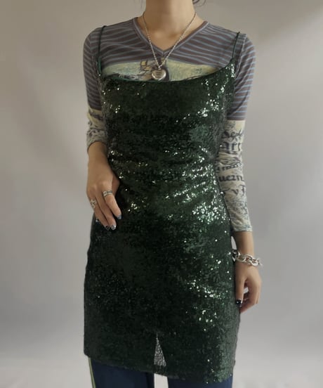 【USED】Spangle Camisole Top / 231009-006