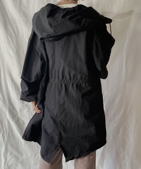 【USED】 Dyed Black US Snow Hoodie  /201020-019
