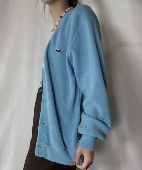 【USED】   LACOSTE Knit Cardigan③/211126-003