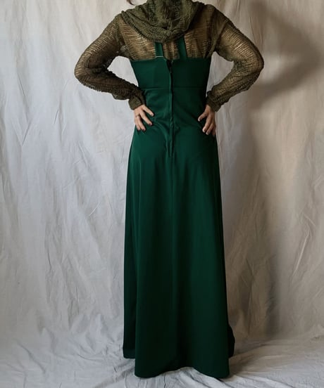 【USED】Poly N/S Dress /210318-009