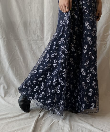【USED】  Plant Patterned Lace EURO Dress/210407-021