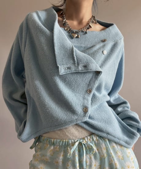 【RE;CIRCLE】 RE Deformed Acrylic Cardigan / 260312-003