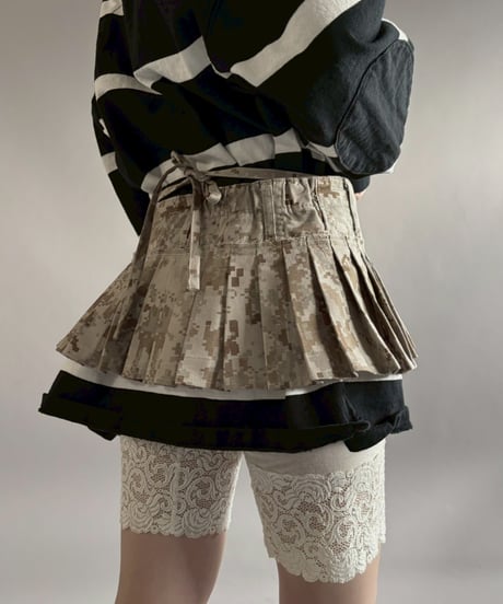 【RE;CIRCLE】 RE  Military Camouflage Wrap Skirt / 260226-009