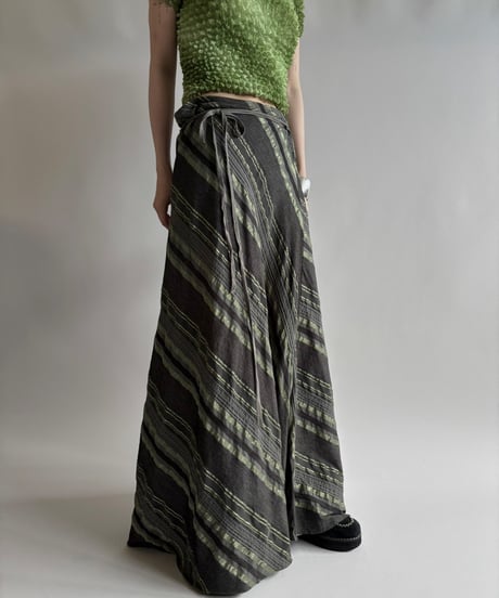 【USED】Design Long Skirt/250823-007
