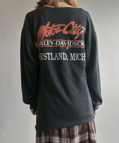 【USED】 HARLEY DAVIDSON Thermal L/S T-shirt / 251004-011