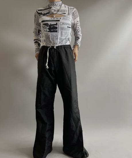 【USED】  L/S Patterned Power net top / 230916-028