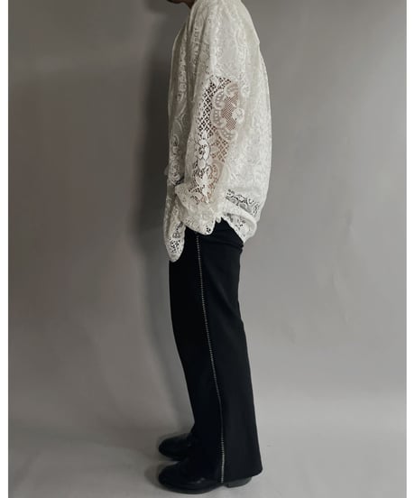 【RE;CIRCLE】 RE Men's Crochet Lace Shirt / 220915-001