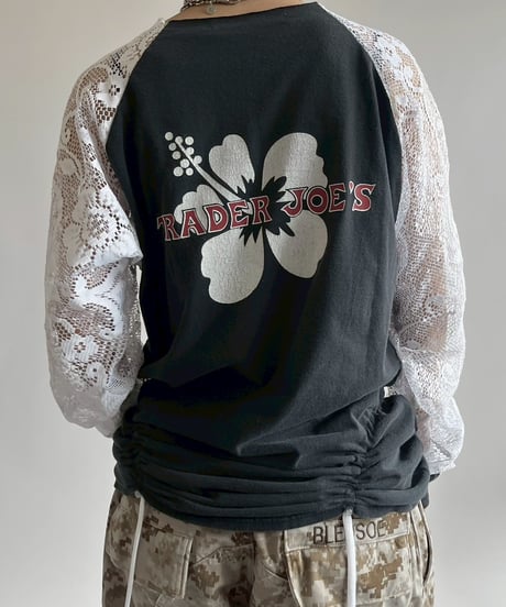【RE;CIRCLE】 RE Lace Switching Raglan T-Shirt / 250605-001