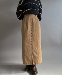 【USED】 Suede Long Skirt / 260117-013