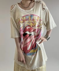 【USED】 Made in USA 90's Rolling Stones Damage T-Shirt /250621-012