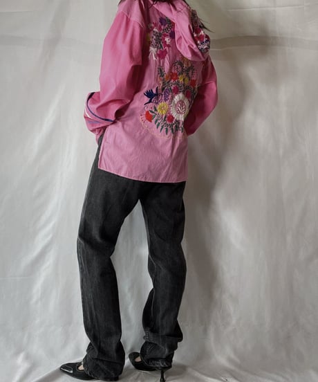 【RE;CIRCLE】 Remake Embroidery Ethnic Mexican Parker④/210906-020