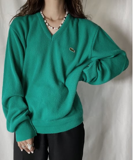 【USED】   LACOSTE Knit Top⑧/211126-024