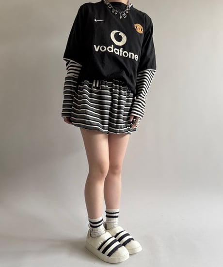 【RE;CIRCLE】 RE Border Balloon Skirt Mini  /  250403-003