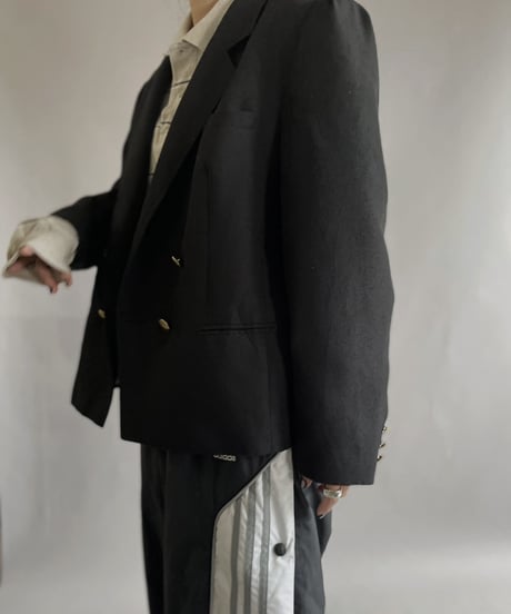 【USED】 Poly & Viscose Blazer Black / 221210-016