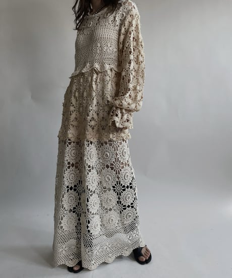 【RE;CIRCLE】 RE Crochet Lace One-piece / 220427-039