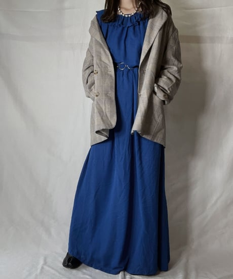 【USED】  Plaid Tailored Jacket/211014-047