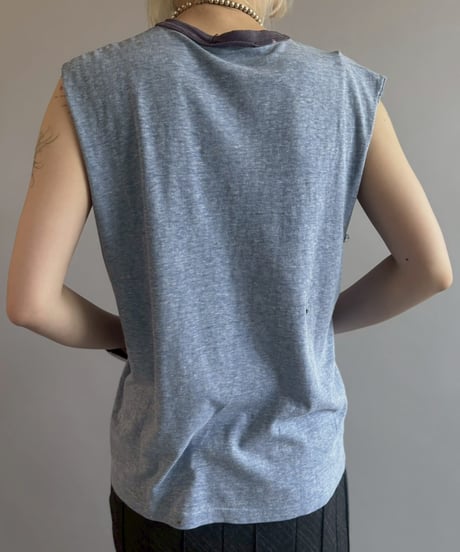 【USED】 Cut Off Sleeve T-Shirt / 260523-012