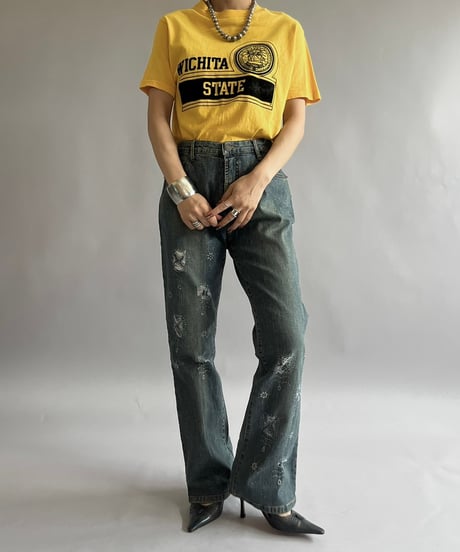【USED】Made in USA 70~80's WICHITA STATE T-Shirt /240824-039