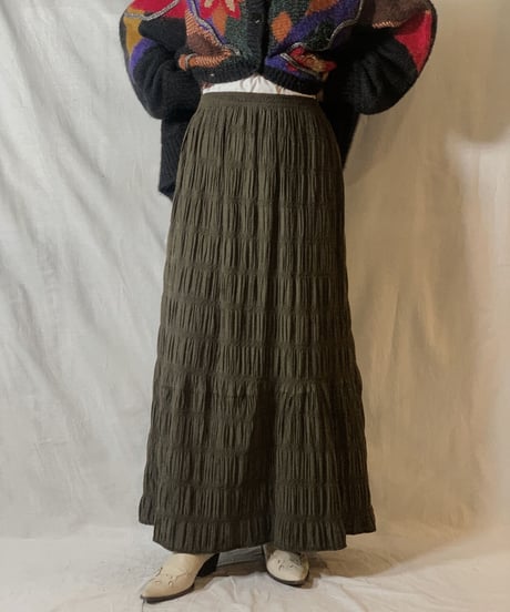 【USED】Cotton Long Skirt/210303-023