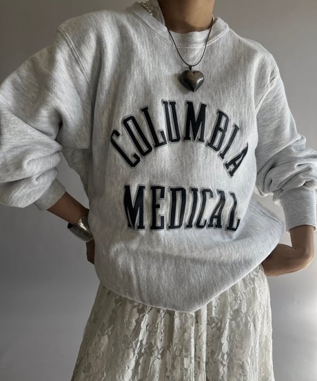 【USED】  Made in USA 90's MVP Reverse Type COLUMBIA MEDICAL Sweat Top /241019-016