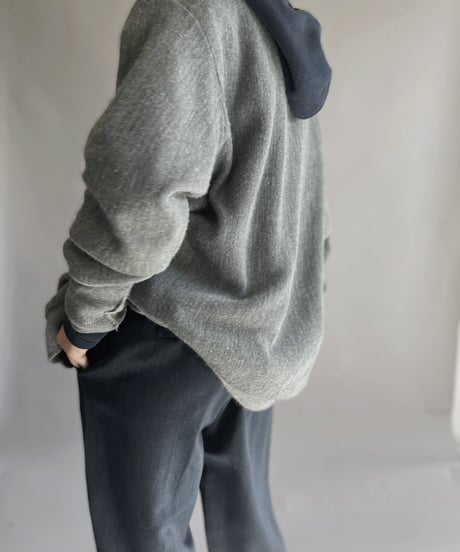 【USED】 IZOD Acrylic Knit Cardigan Gray / 230204-021