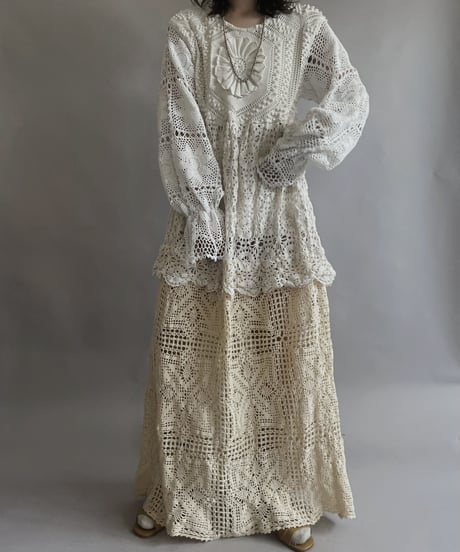 【RE;CIRCLE】 RE Crochet Lace One-piece / 230504-001
