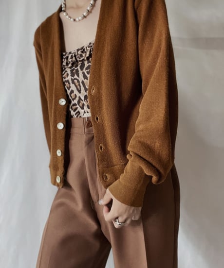 【USED】 Acrylic Knit Cardigan②/210930-027
