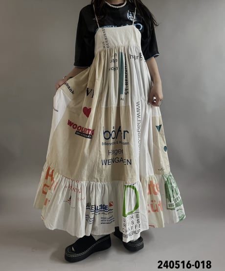 【RE;CIRCLE】RE Eco-Friendly Bag Camisole Long One-piece / 240516-018・019・020